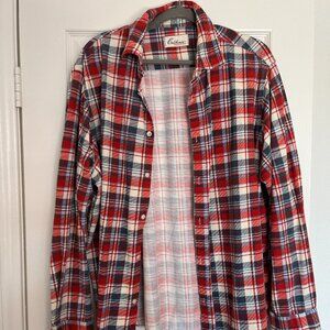 Mens XL plaid polo